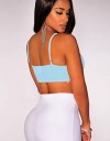 Top Scurt din Dantela Albastra LC25628.4